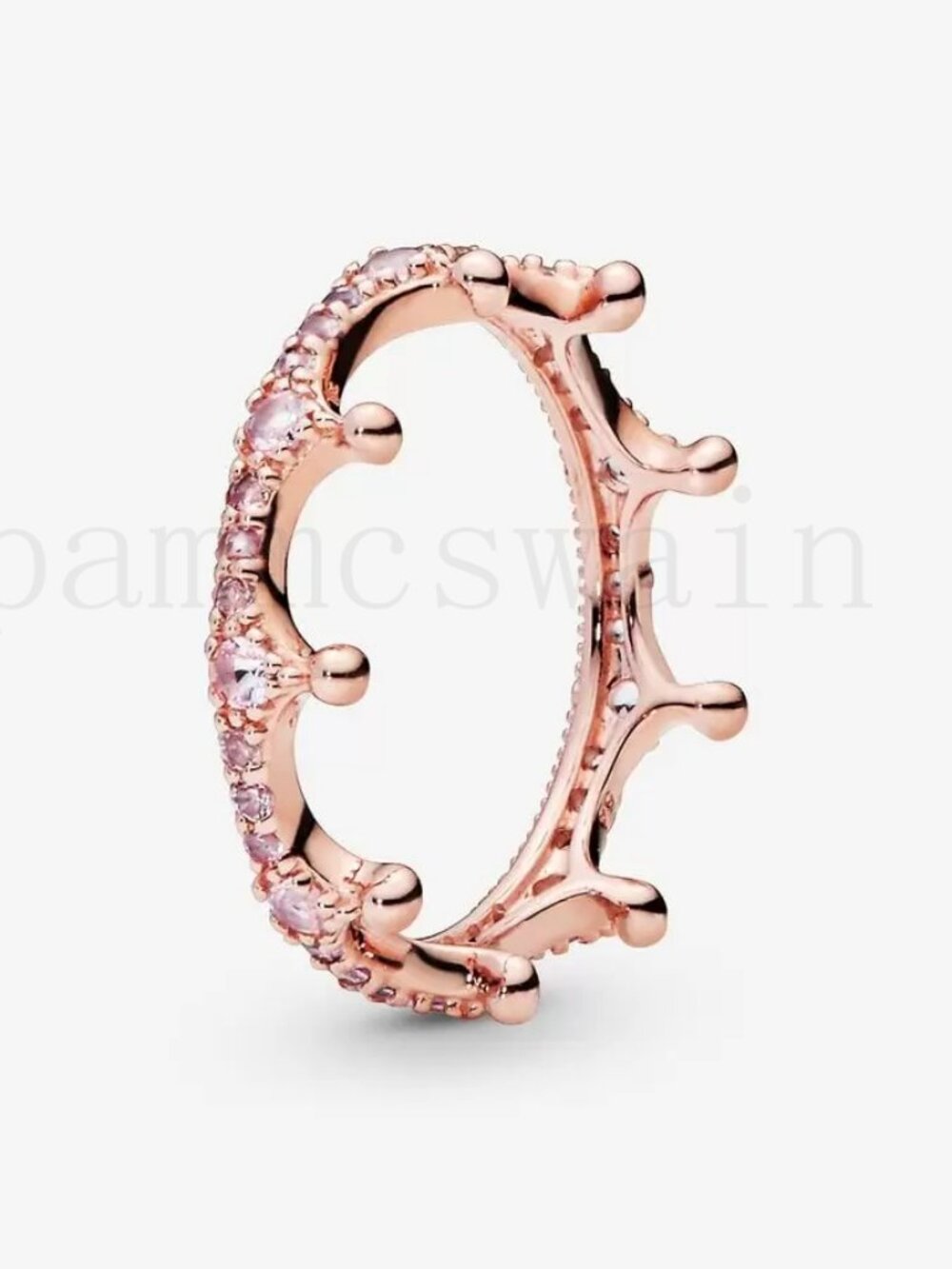 Pandora Pink Sparkling Crown Ring